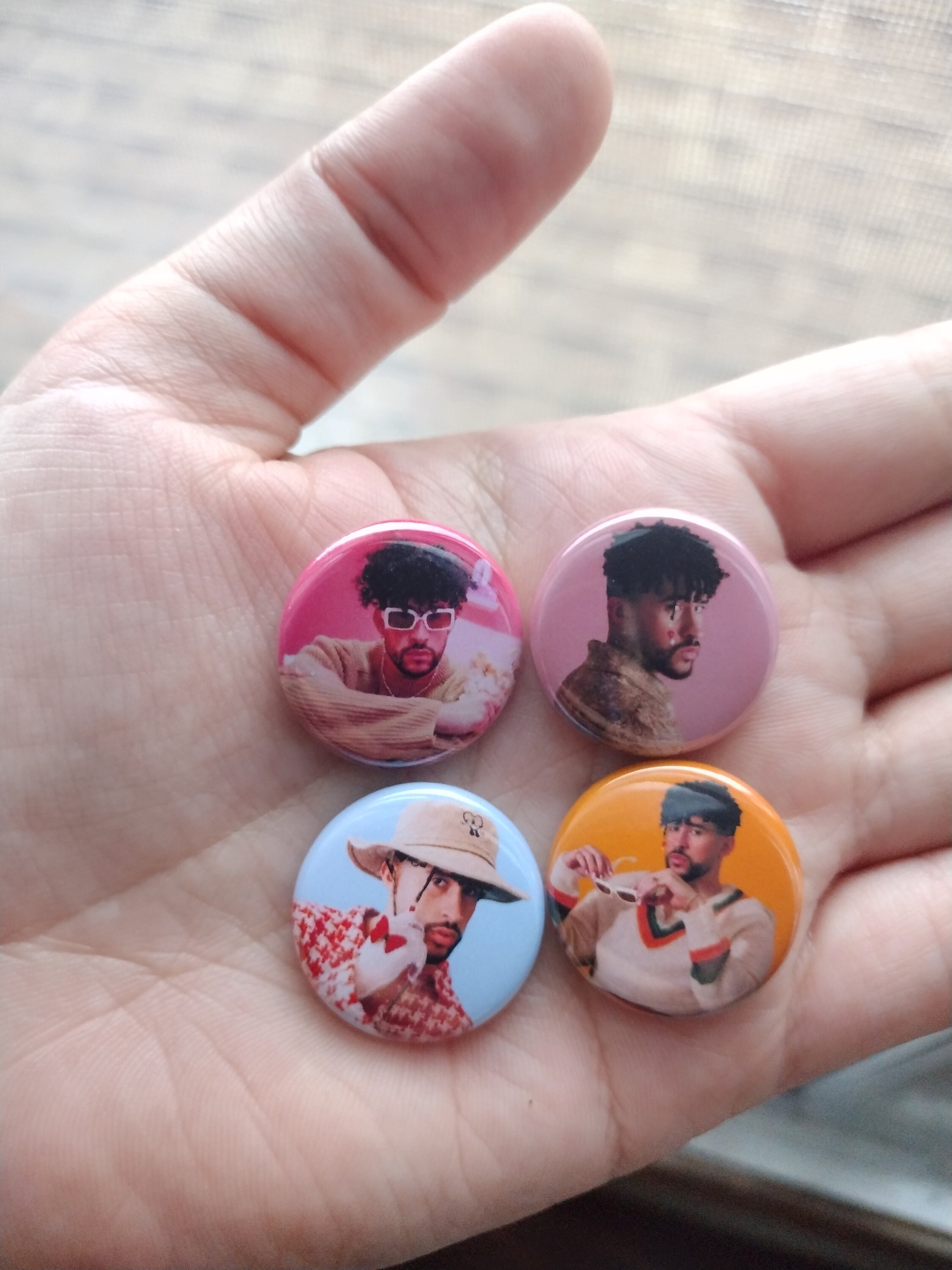 Bad Bunny Buttons Benito 1 Inch Button Set - Etsy
