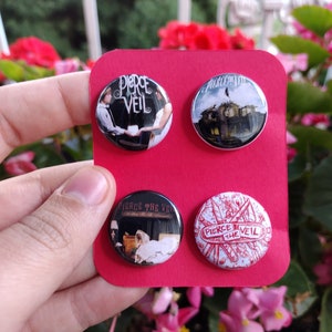 Pierce the Veil | Collide with the Sky | Selfish Machines | A Flair for the Dramatic | 1" Buttons