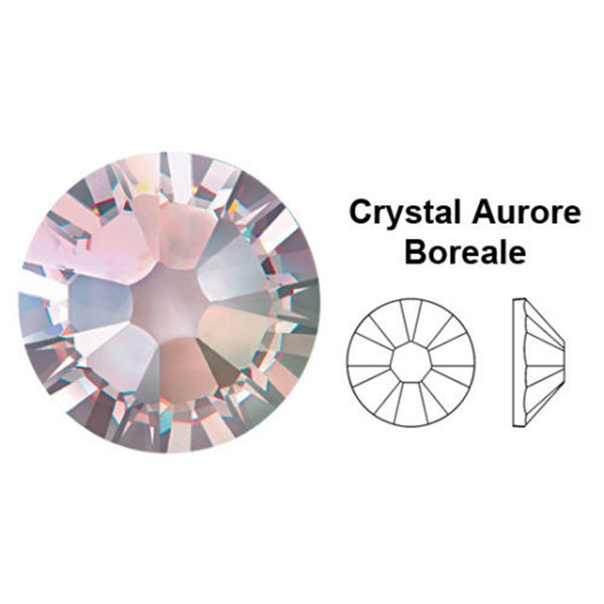 9ss - Swarovski NO HOTFIX Flat Backs 2028/2088 Rhinestones- Crystal AB- Set of 200