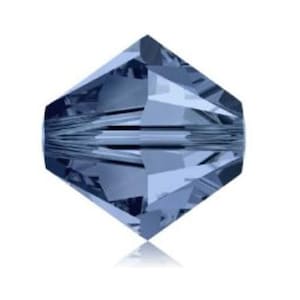 Swarovski Crystal Beads For Jewelry Making Montana 6mm Crystal Bicone Beads #5328 Set Of 50 | Jewelry Supplies