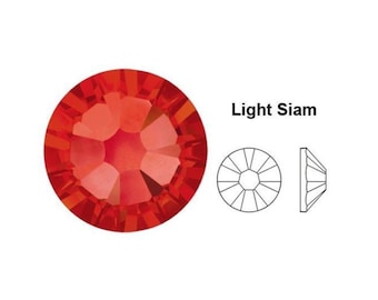 Cristales de Swarovski: cuentas planas Light Siam (144) SS20