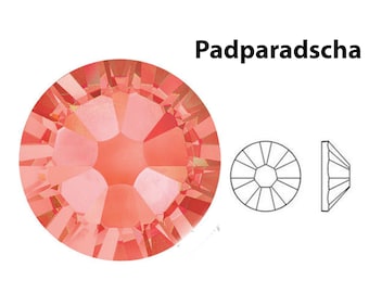 Cristales de Swarovski: Cuentas planas Padparadscha, SS20 (juego de 144)