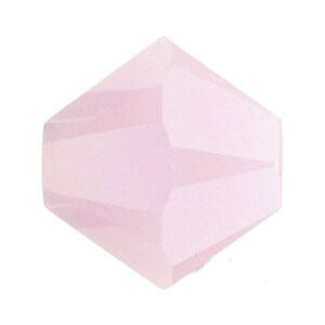 Swarovski Crystal Beads For Jewelry Making Rose Alabaster  6mm Crystal Bicone Beads #5328 Set Of 50 | Jewelry Supplies