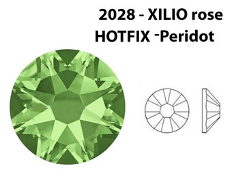 16ss Hotfix Peridot, Flatback Crystal Rhinestone Set Of 144, Swarovski Faceted Undrilled Iron Rhinestone, 2028/2088