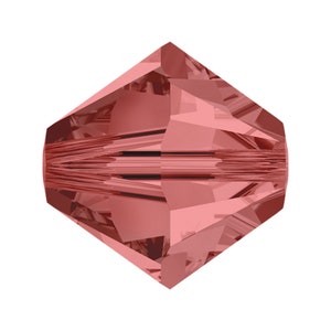 Swarovski Crystal Beads For Jewelry Making Padparadscha 3mm Crystal Bicone Beads #5328 Set Of 100 | Jewelry Supplies