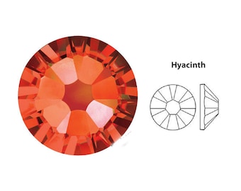 Cristales de Swarovski: cuentas planas color jacinto (144 unidades)