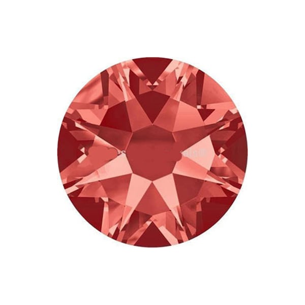 20ss - Swarovski Flat Backs 2028/2088 Non Hotfix Crystal Strasssteine - Padparadsha - Set mit 144