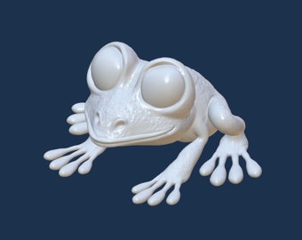 Tree Frog STL file, 3D Digital Print File, Tree Frog for 3D printing