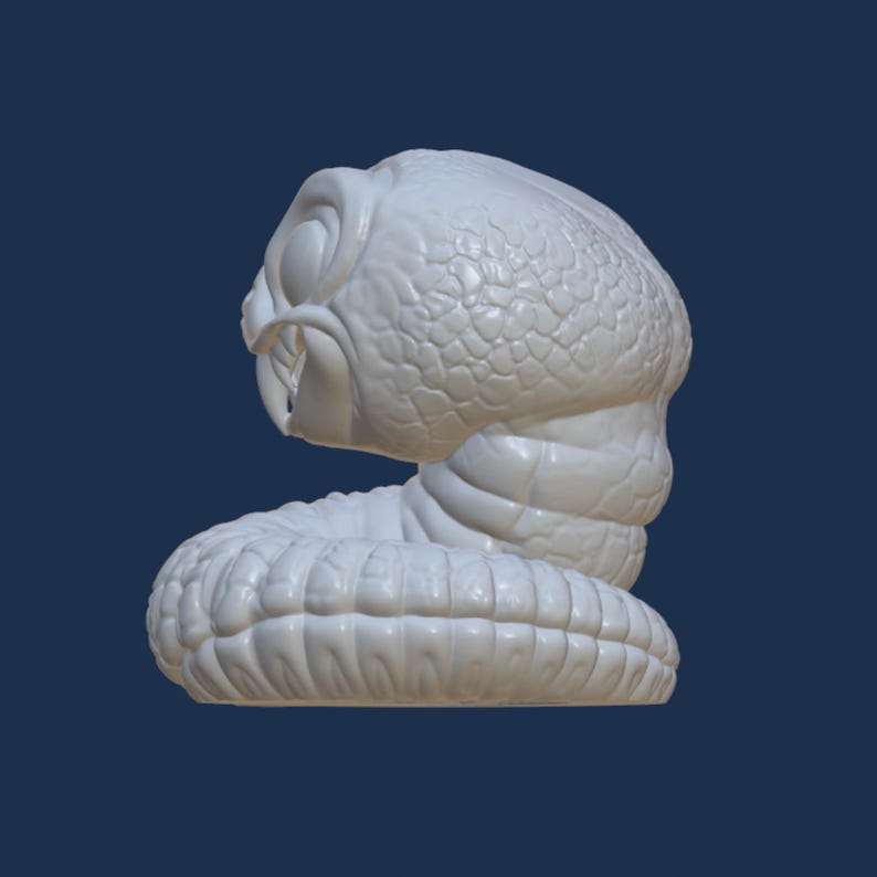 Cute Snake STL, 3D Digital File for 3D Printing, Snake, Serpent, Python ...