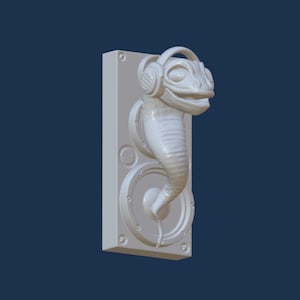 Snake with Headphones STL, 3D digital file for 3D Printing, Original Design