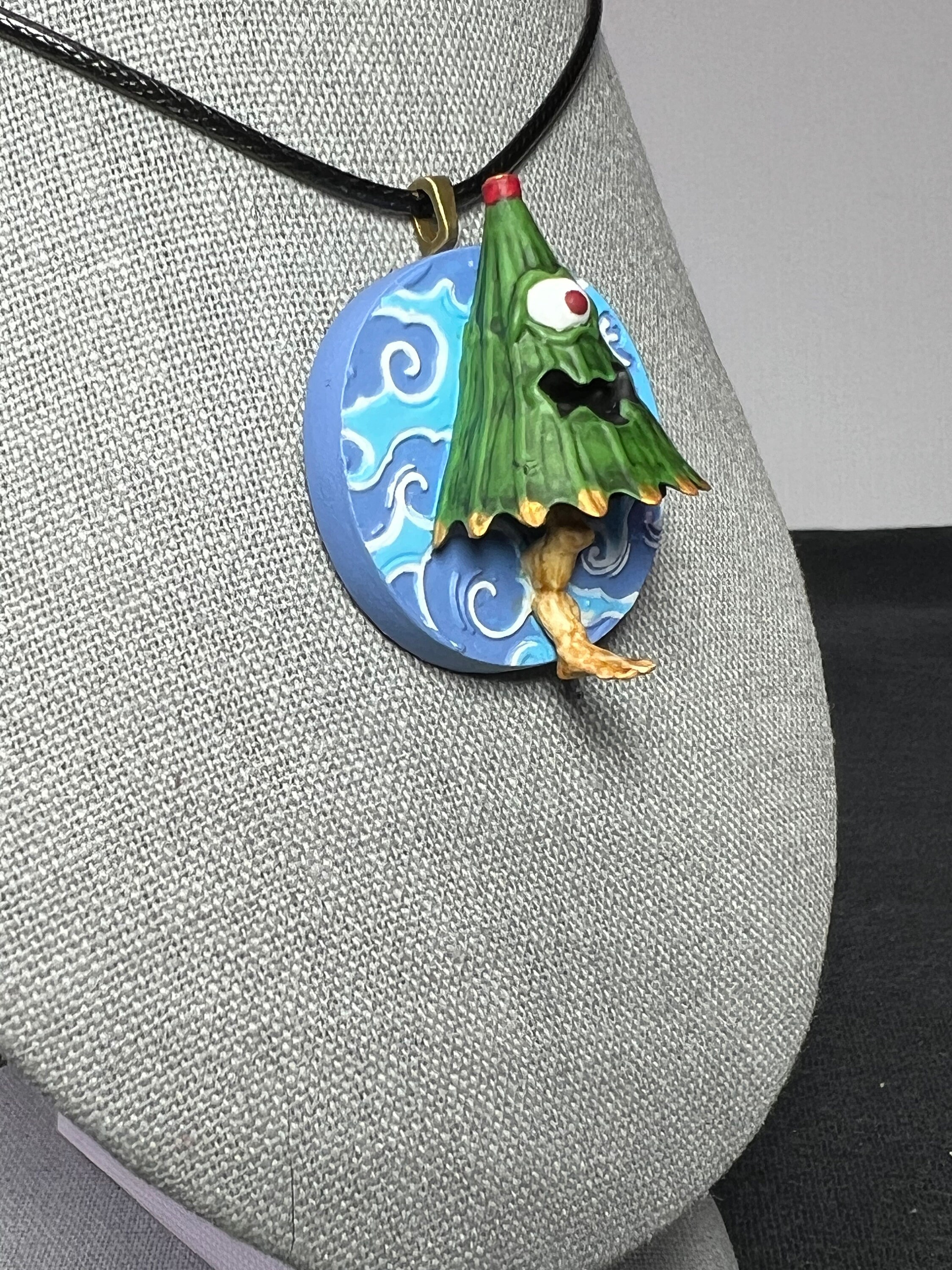 3D Printed Hand Painted Wearable Art YOKAI UMBRELLA Pendant Etsy