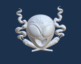 Personaje de humo alienígena, archivo STL para impresión 3D, archivo STL único, diseño original