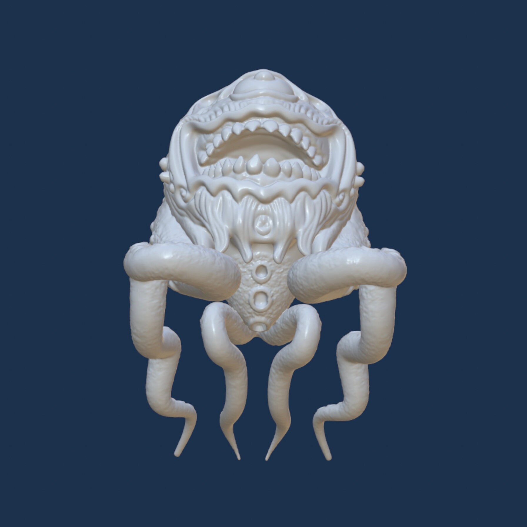 Tentacle Creature, STL File for 3D Printing, Monster, Creature, Horror ...