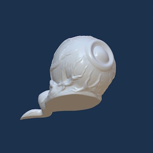 Slithering Eyeball with Veins, STL file, 3D Digital file for 3D printing, Eyeball, Veins, horror art