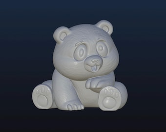 Cute Bear STL, 3D Digital File for 3D Printing, Cute Chibi, Bear 3d file, original design