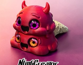 Test Print, Juno, articulated demon ice cream cone, no defects, original design, please read description