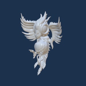 Baby Phoenix STL, 3D File for 3D printer, Chibi, cute, kawaii,  Original design.