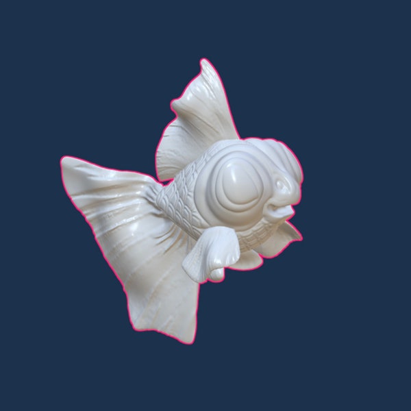 Cute Goldfish, STL file, 3D Digital File for 3D Printing, Cartoon Goldfish, Cute Fish, Goldfish