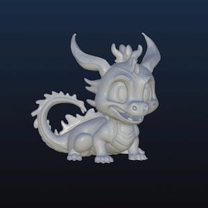 Niedlicher Baby-Drache STL, 3D Digitale Datei für 3D-Druck, Baby-Drache, niedliches Original-Design.