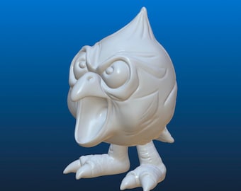 Cute Angry Chick STL, 3D Digital File for 3D Printing, Chick, baby chicken, Angry Peep, original design
