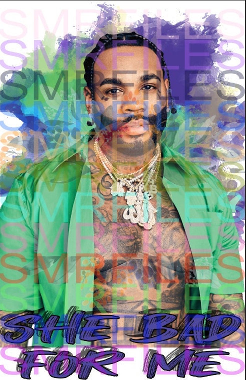 Kevin Gates Png BAD FOR ME Etsy