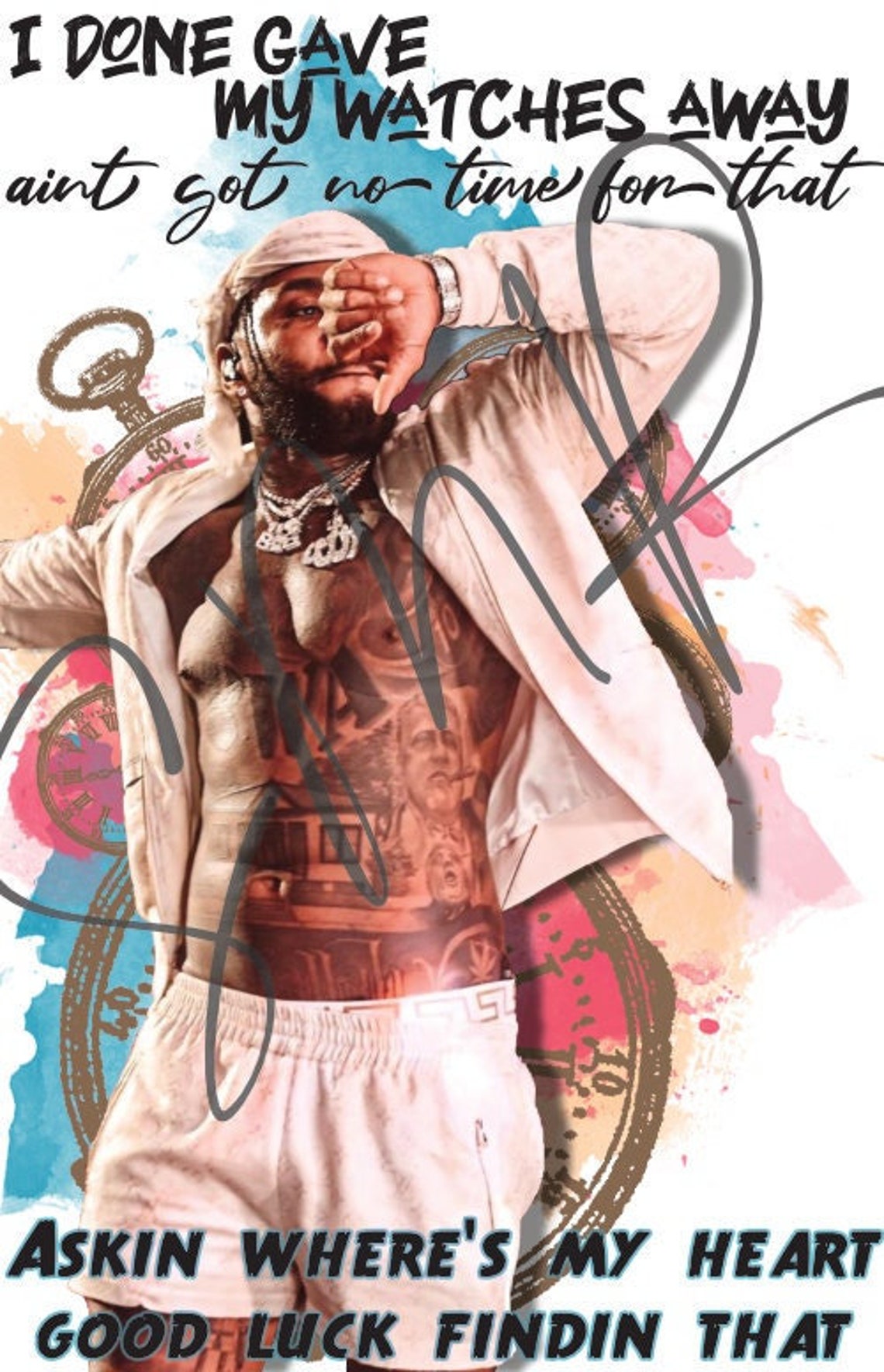 Kevin Gates Png TIME FOR THAT Etsy