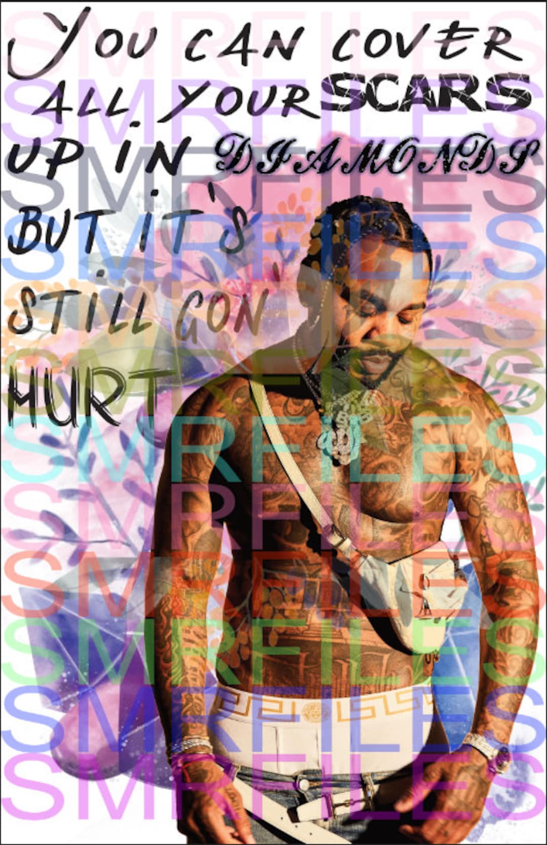 Kevin Gates Png SCARS Etsy