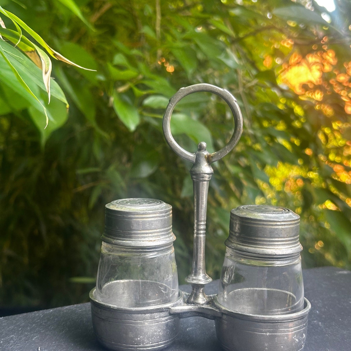Arte Italica Salt and Pepper Caddy - replacing the ones we received for our wedding