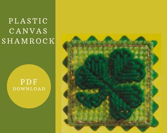 St Patricks day plastic canvas pattern: Leprechaun shamrock keychain, st patricks decor, patrick miniatures, shamrock embroidery design