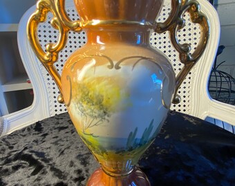 Vintage Urn Style RB Alcobaca With Two Gold - Etsy