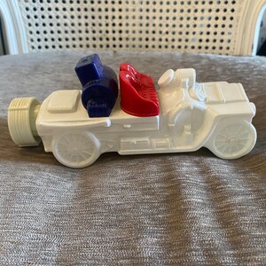 Vintage -1974-1975 - fles Avon - wit glas - vintage autokaraf - Thomas Flyer-auto 1908 - 'Oland'-geur - aftershave heren - verzamelobject