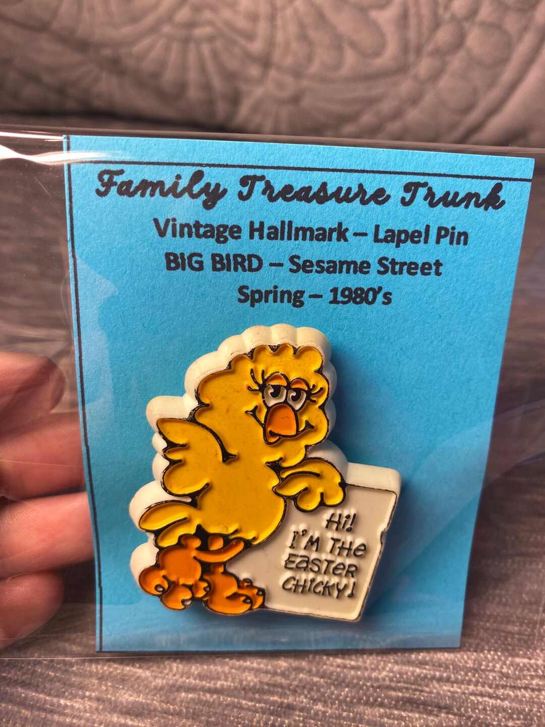 Vintage 1980s Hallmark Big Bird Easter Chicky Lapel Pin - Etsy