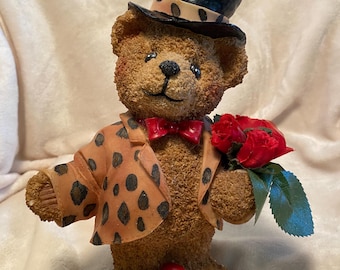 Figura vintage de Boyds Bears - El tío Elliot enamorado, Colección Bearstone
