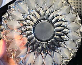 鉛 ガラス 灰皿 ヴィンテージ 鉛クリスタル灰皿 - 4個セット - カット 