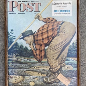 February 16, 1946 - Saturday Evening Post - Framed Front and Back Cover of Magazine