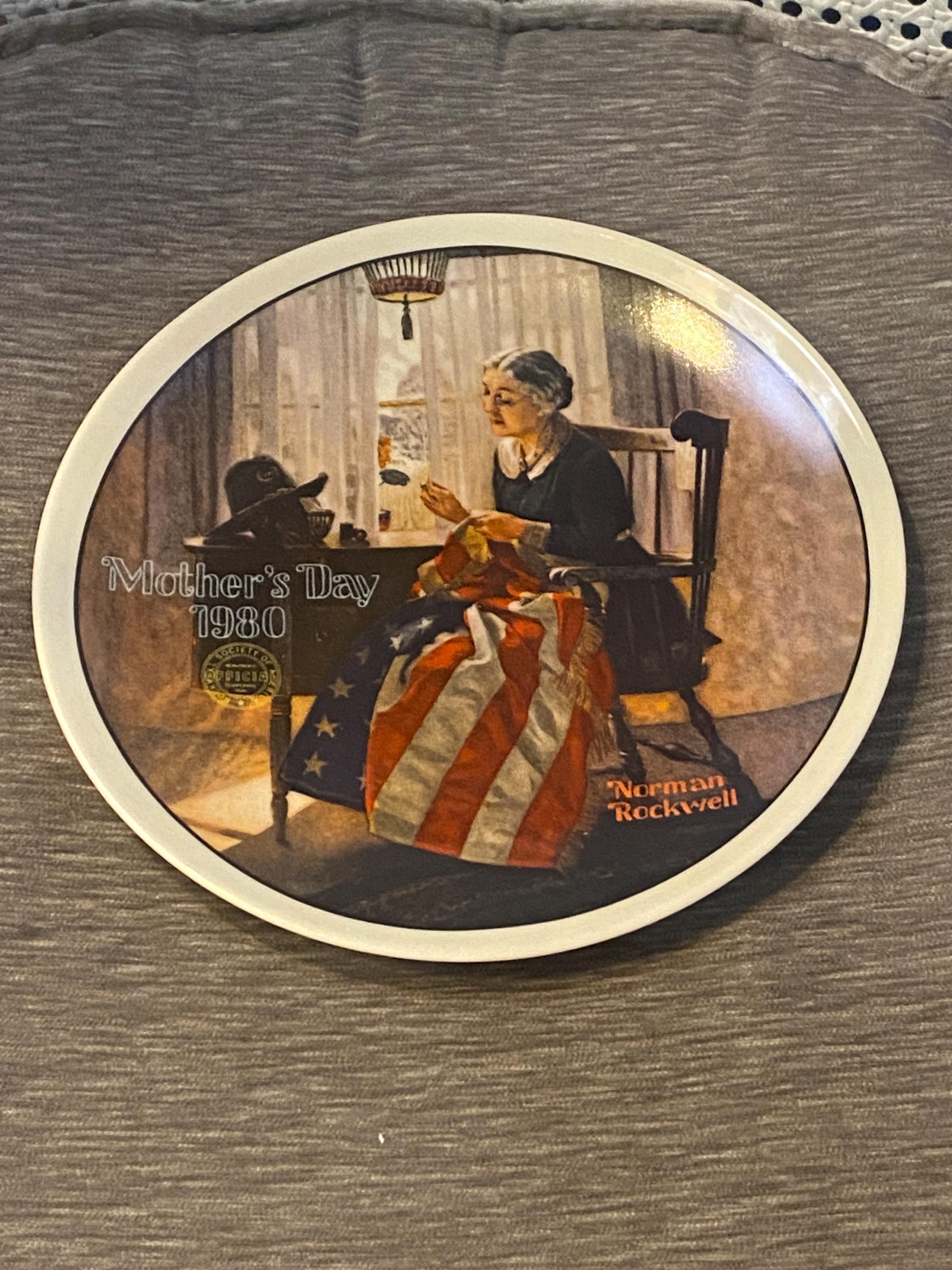 アンリ人形 ビンテージ1978年Mother's Day木製プレート！可愛い