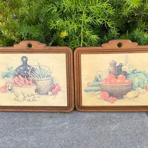 Vintage - 1960&#39;s - California Grown Vegetables - Kitchen or Pantry - Wall Hangings