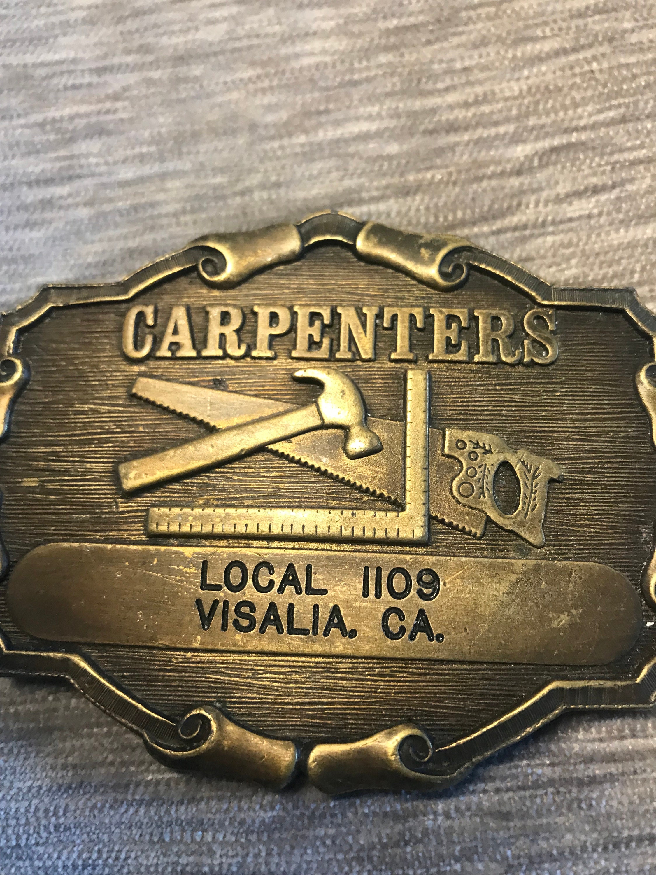 ヴィンテージ - ベルト バックル - Carpenters Union - ローカル