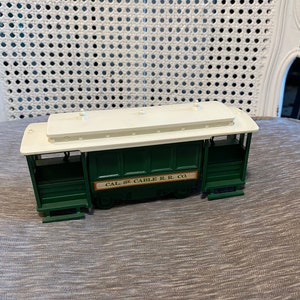 Vintage - Circa anni '80 - Bottiglia Avon - Vetro verde - Funivia di San Francisco - Bottiglia di Colonia - Dopobarba Wild Country - Da collezione - Vuoto