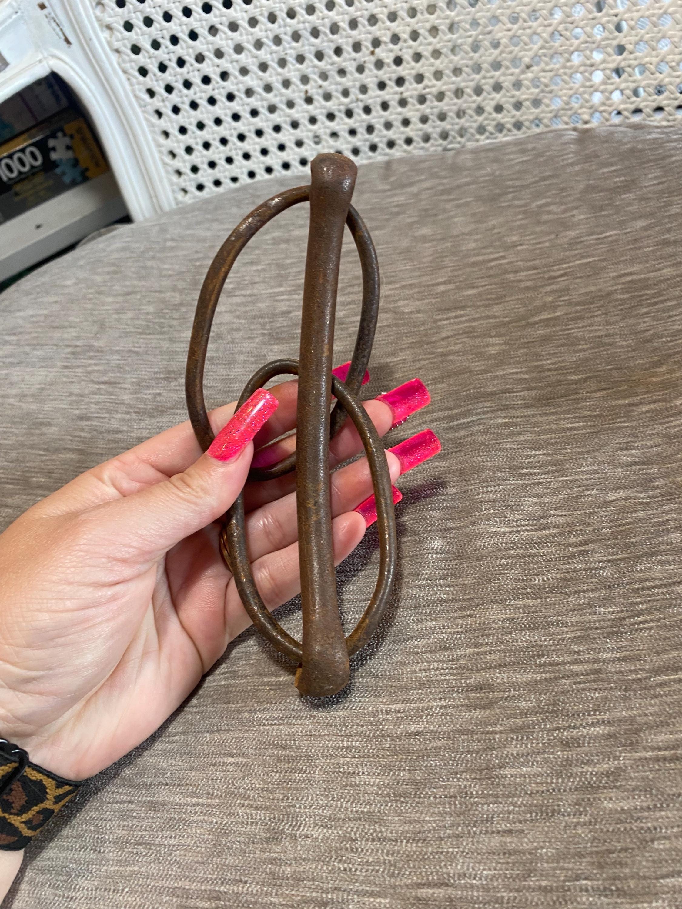 Lot de 2 mors de cheval rustiques vintage décor