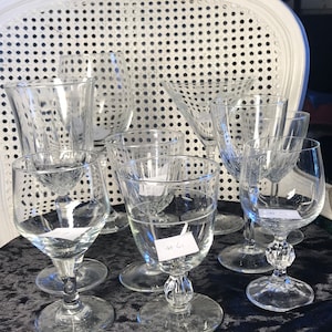 Vintage - Vervangingsbril van kristal en glas - Zie beschrijving voor beschikbare glazen en maak een keuze voordat u deze in de winkelwagen plaatst voor aankoop