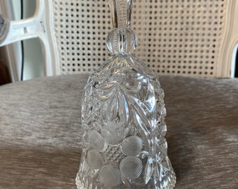 Vintage Bleikristall Abendglocke: Handgeschliffenes Glas, Made in Western Germany