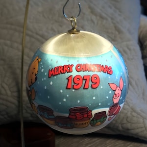 1979 Winnie the Pooh - Disney Christmas Ornament - Winnie the Pooh and Friends - Walt Disney Productions