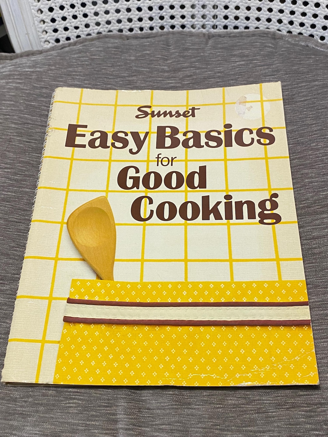 Basic Cookbook Yellow Vintage - 1982 -