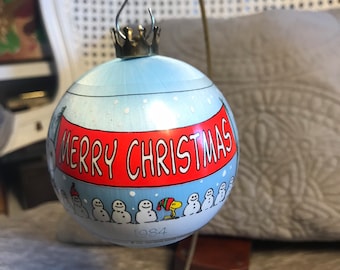 1984 Peanuts Characters - Snoopy Hallmark Christmas Ornament
