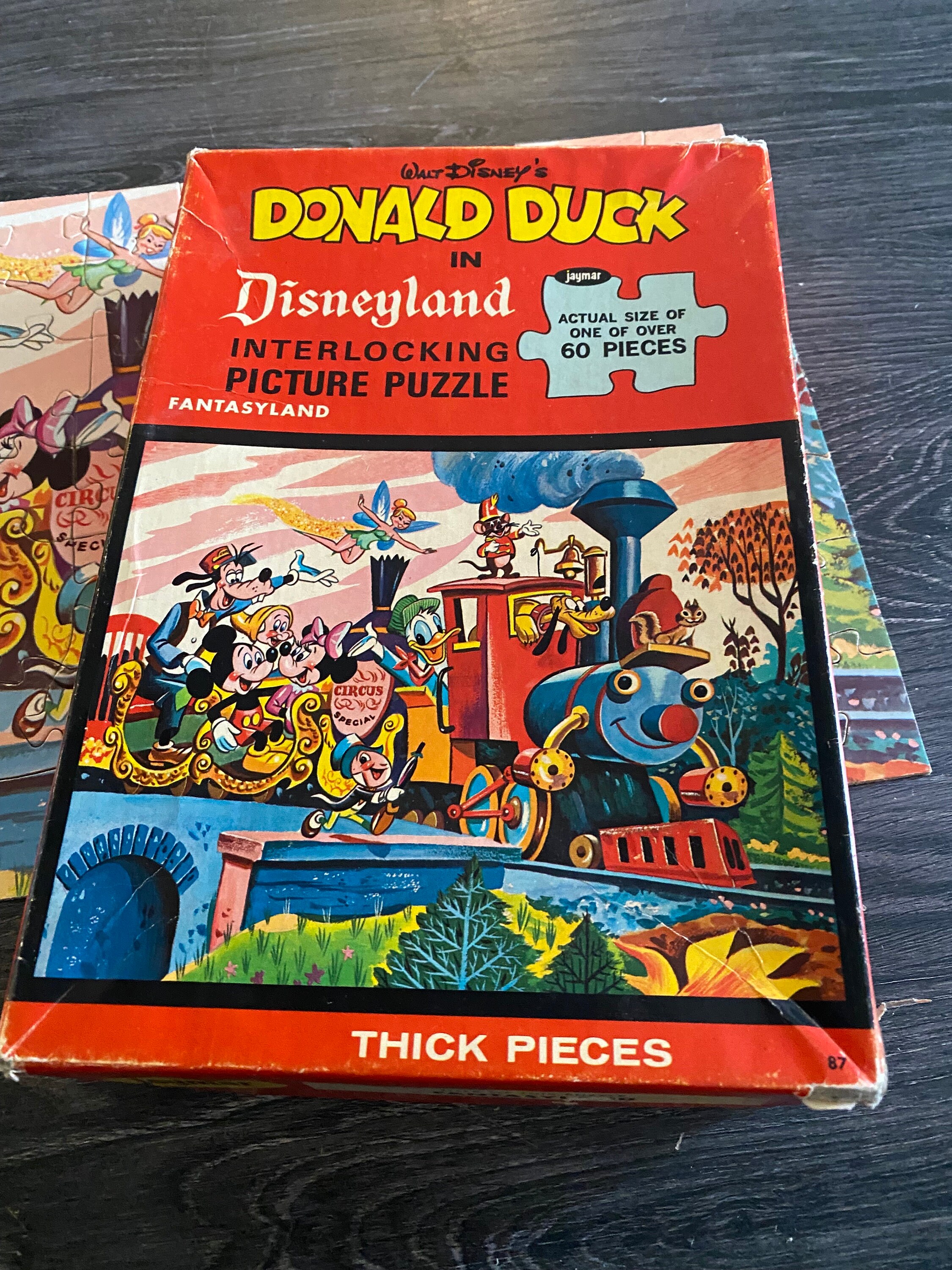 Vintage 1960s Disneyland Jigsaw Puzzle: Mickey and Friends