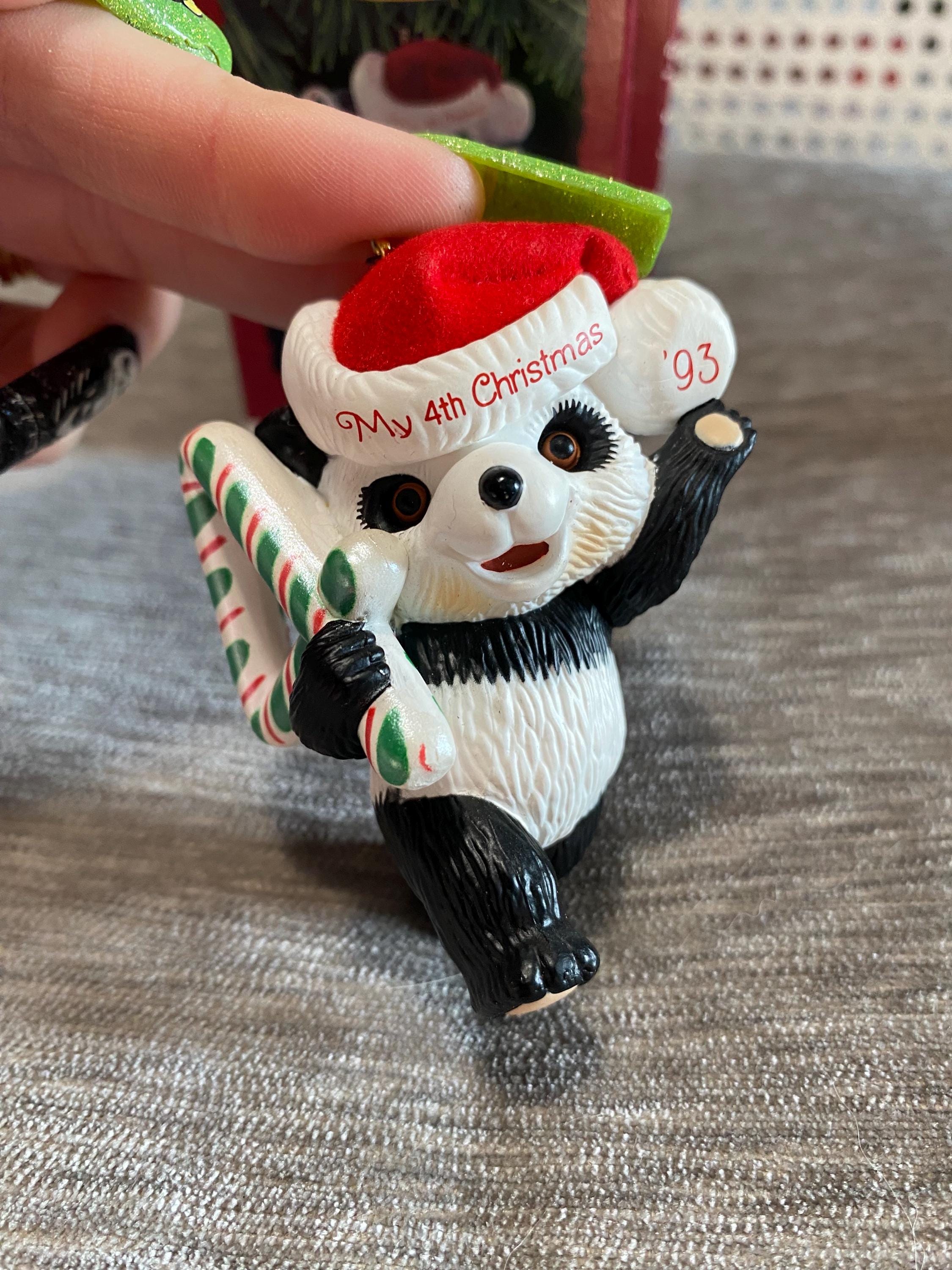 Premer ornement de Noël de bébé, souvenr personnalsé en bloc de bos
