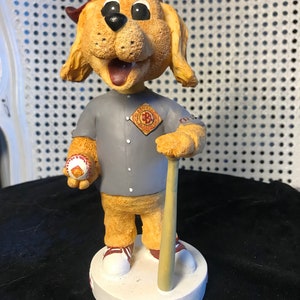Vintage - Golden Baseball League - Nuggett das Maskottchen - Bobblehead Dog - Dieser Bobblehead wurde an Dauerkarteninhaber vergeben - Keramik