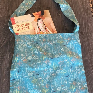 Hand Made - Popular Mushroom Pattern - Beach Bag,Tote, Book Bag, Shopping Bag, Gift Bag, Bridesmaid Gift-Wedding Supply Bag, Thoughtful Gift