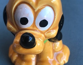 Vintage 1970s Disney Baby Pluto Figurine – Ceramic, Japan